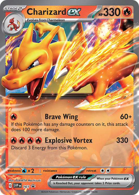 Charizard ex #161 Promo | Scarlet & Violet Black Star Promos | Pokemon Card