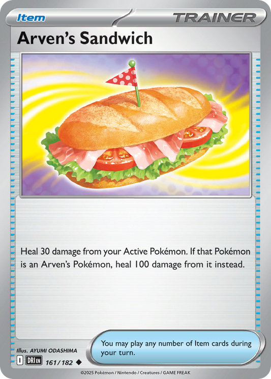 Arven's Sandwich 161/182 Uncommon | Destined Rivals | Pokemon Card