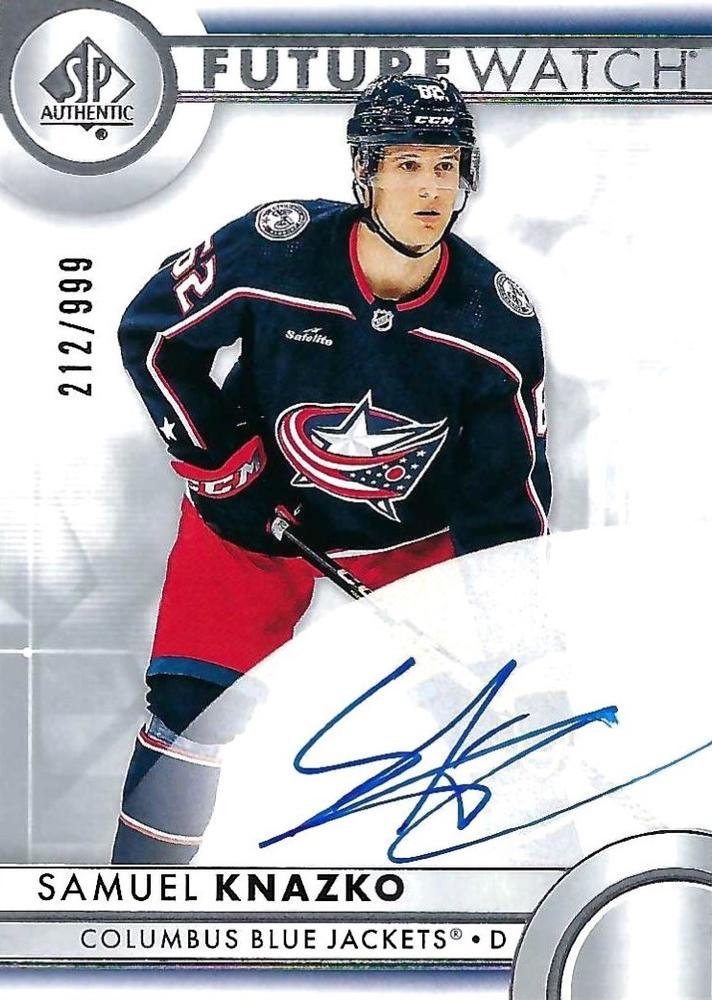 Samuel Knazko #162 Columbus Blue Jackets | 2023-24 SP Authentic | NHL Trading Card