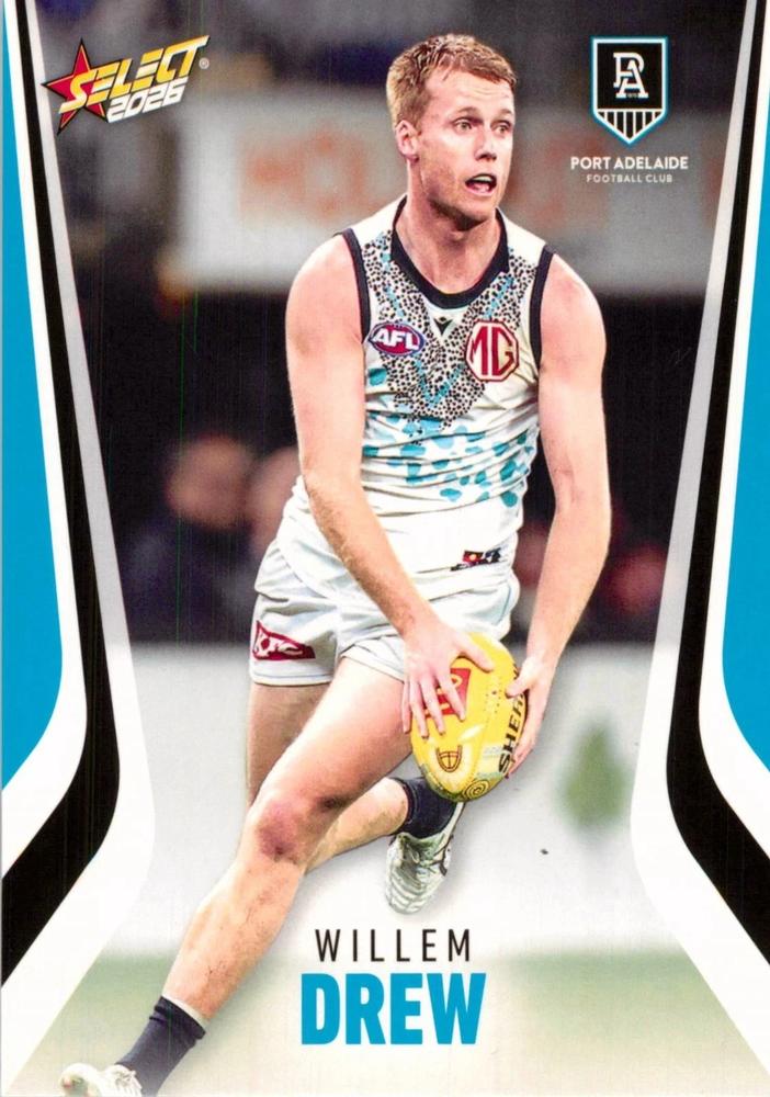Willem Drew #162 Port Adelaide Power | 2026 Select AFL Footy Stars | Trading Card