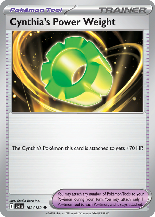 Cynthia's Power Weight 162/182 Uncommon | Destined Rivals | Pokemon Card