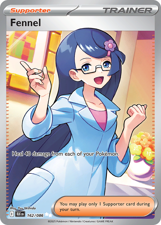 Fennel 162/86 Ultra Rare | Black Bolt | Pokemon Card