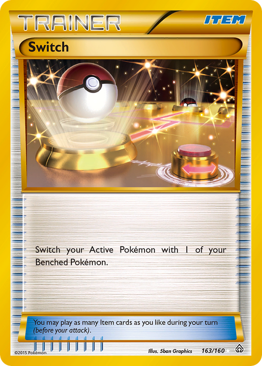 Switch 163/160 Rare Secret | Primal Clash | Pokemon Card