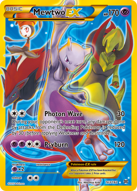 Mewtwo-EX 163/162 Rare Secret | BREAKthrough | Pokemon Card