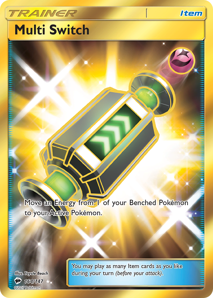 Multi Switch 164/147 Rare Secret | Burning Shadows | Pokemon Card