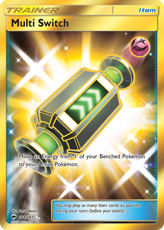 Multi Switch 164/147 Rare Secret | Burning Shadows | Pokemon Card