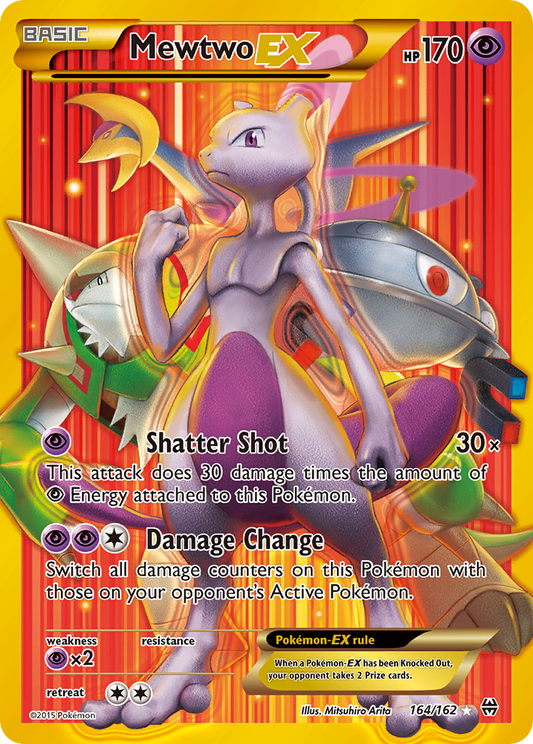 Mewtwo-EX 164/162 Rare Secret | BREAKthrough | Pokemon Card