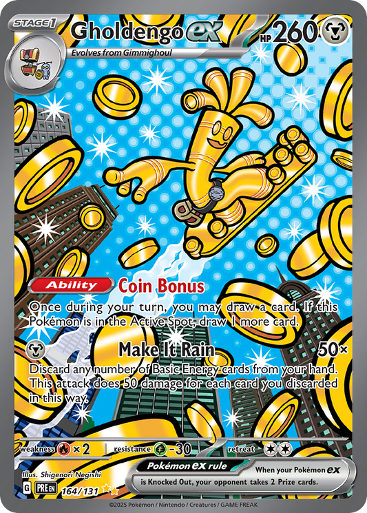 Gholdengo ex 164/131 Special Illustration Rare | Prismatic Evolutions | Pokemon Card