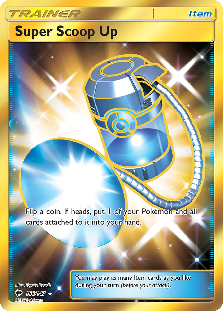 Super Scoop Up 166/147 Rare Secret | Burning Shadows | Pokemon Card