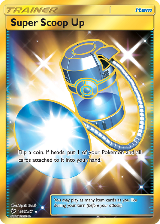 Super Scoop Up 166/147 Rare Secret | Burning Shadows | Pokemon Card