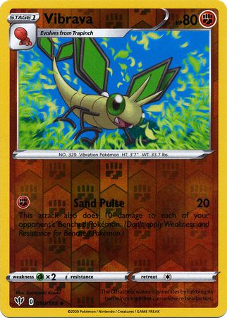 Vibrava 90/189 Reverse Holo | Darkness Ablaze | Pokemon Card