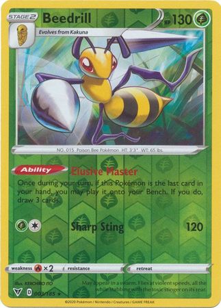 Beedrill 3/185 Reverse Holo | Vivid Voltage | Pokemon Card