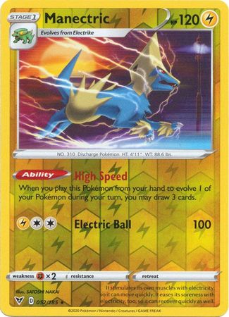 Manectric 52/185 Reverse Holo | Vivid Voltage | Pokemon Card