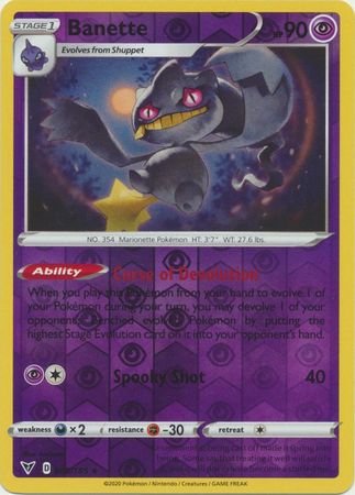 Banette 68/185 Reverse Holo | Vivid Voltage | Pokemon Card