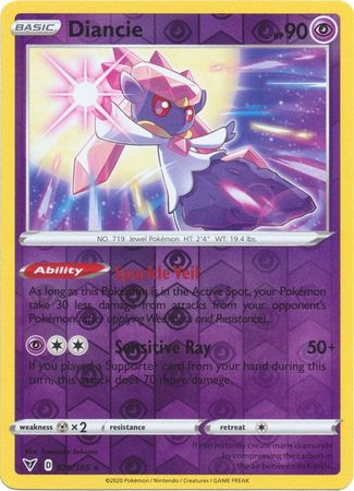 Diancie 79/185 Reverse Holo | Vivid Voltage | Pokemon Card