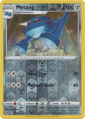 Metang 117/185 Reverse Holo | Vivid Voltage | Pokemon Card