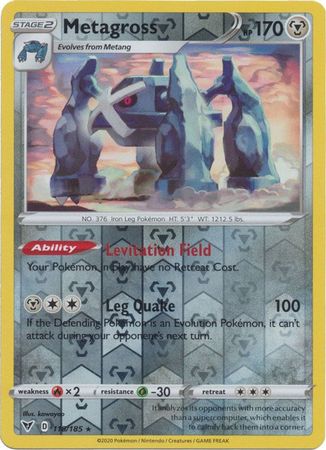 Metagross 118/185 Reverse Holo | Vivid Voltage | Pokemon Card