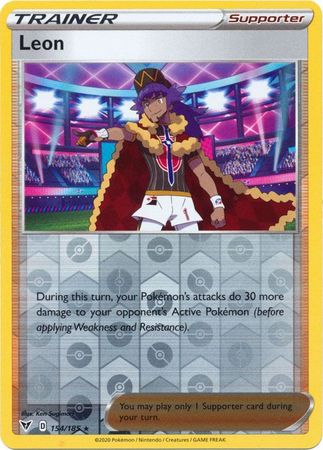 Leon 154/185 Reverse Holo | Vivid Voltage | Pokemon Card