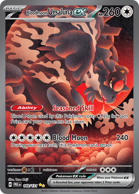 Bloodmoon Ursaluna ex 168/131 Special Illustration Rare | Prismatic Evolutions | Pokemon Card