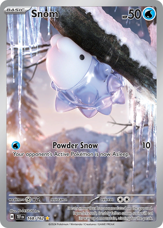 Snom 168/162 Illustration Rare | Temporal Forces | Pokemon Card