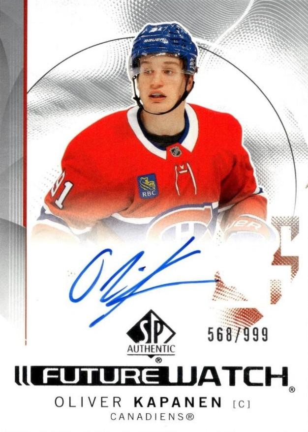 Oliver Kapanen #169 Montreal Canadiens | 2024-25 SP Authentic | NHL Trading Card