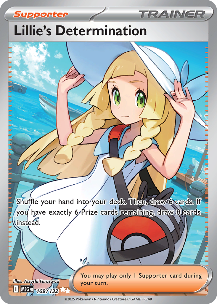 Lillie's Determination 169/132 Ultra Rare | Mega Evolution | Pokemon Card
