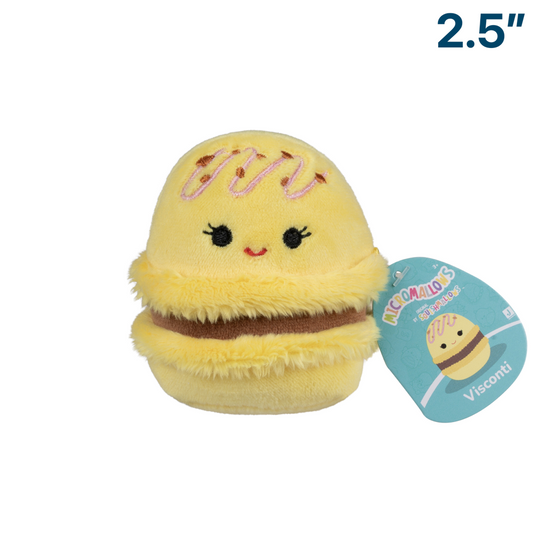 Visconti the Yellow Macaron ~ 2.5" Micromallows Series 3 Squishmallow Plush