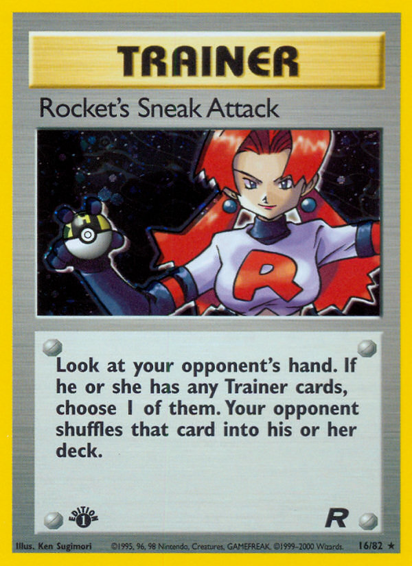 Rocket's Sneak Attack 16/82 Rare Holo | Team Rocket | Pokemon Card