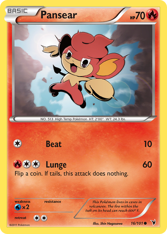 Pansear 16/101 Common | Noble Victories | Pokemon Card
