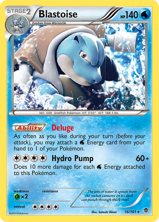Blastoise 16/101 Rare | Plasma Blast | Pokemon Card
