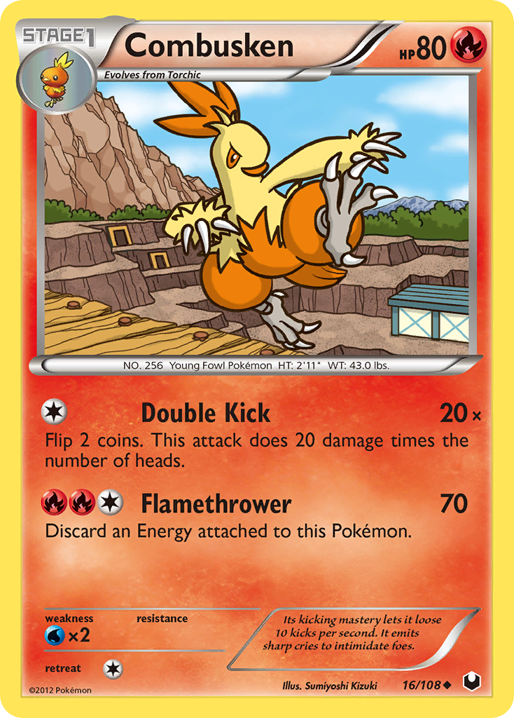 Combusken 16/108 Uncommon | Dark Explorers | Pokemon Card