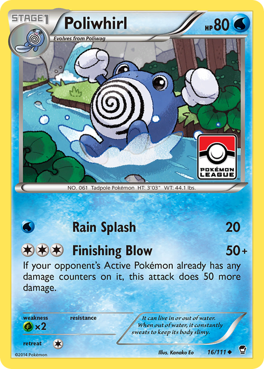 Poliwhirl 16/111 Uncommon | Furious Fists | Pokemon Card