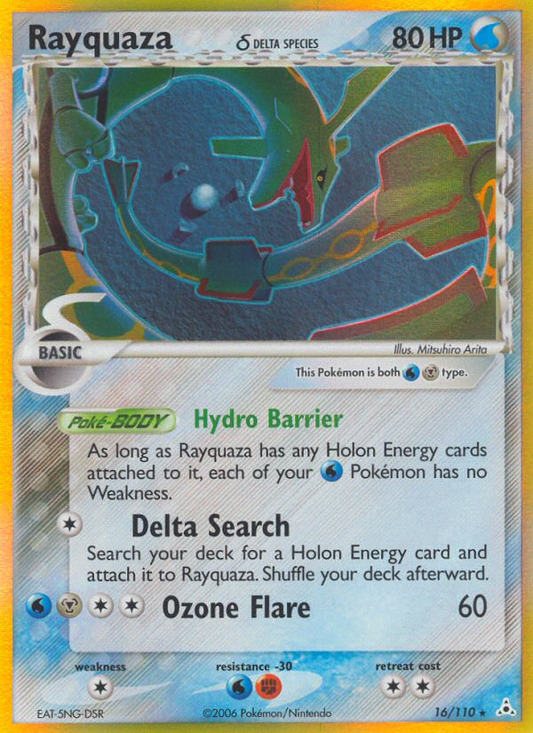 Rayquaza δ 16/110 Rare Holo | Holon Phantoms | Pokemon Card