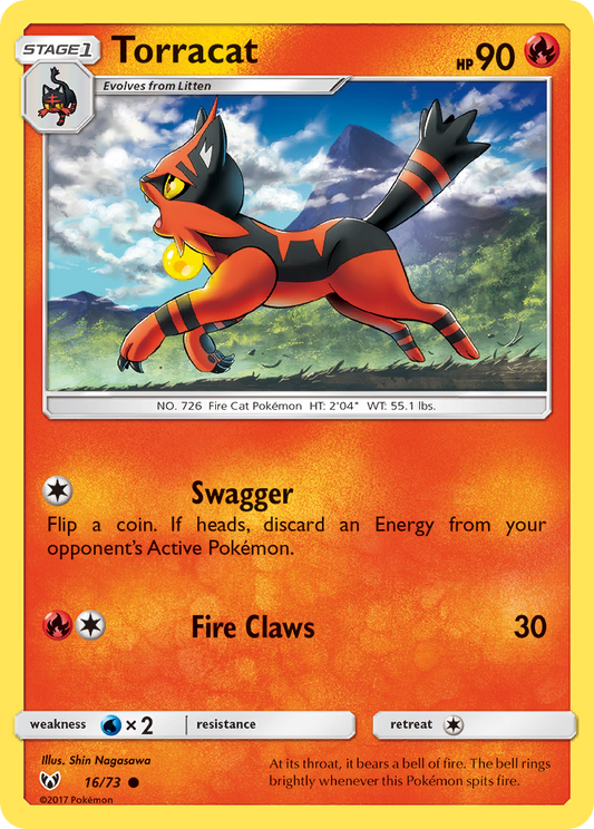 Torracat 16/73 Common | Shining Legends | Pokemon Card