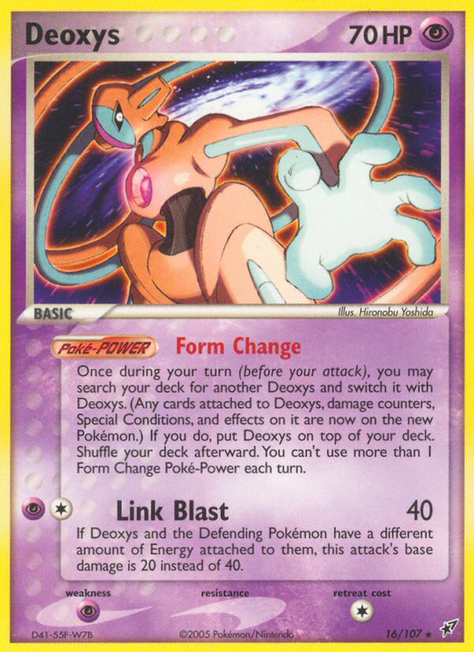 Deoxys 16/107 Rare | Deoxys | Pokemon Card