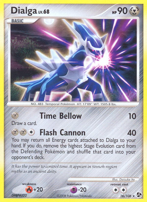 Dialga 16/106 Rare | Great Encounters | Pokemon Card