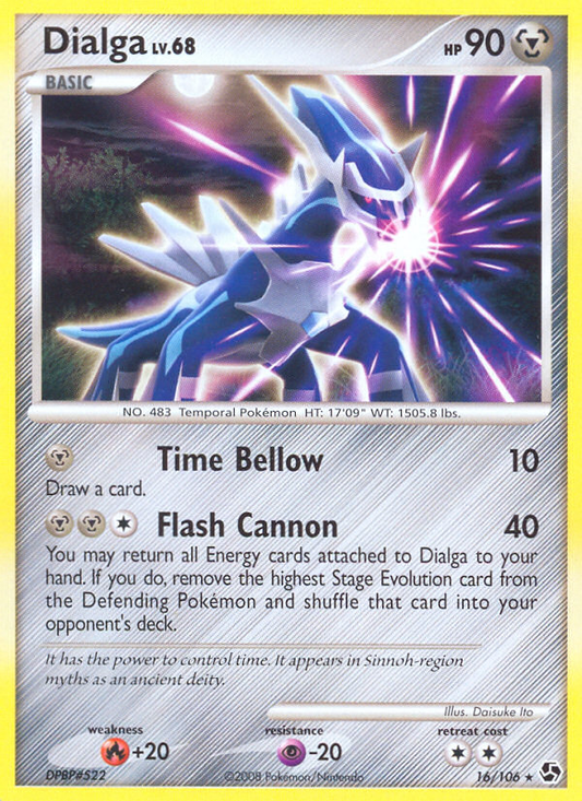 Dialga 16/106 Rare | Great Encounters | Pokemon Card