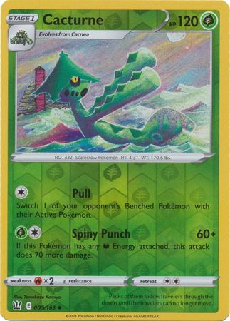 Cacturne 5/163 Reverse Holo | Battle Styles | Pokemon Card