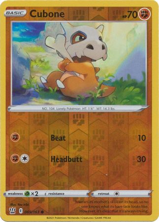 Cubone 69/163 Reverse Holo | Battle Styles | Pokemon Card