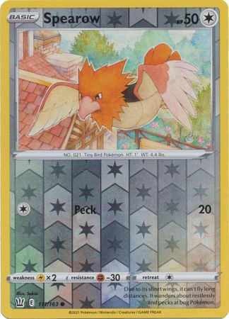 Spearow 111/163 Reverse Holo | Battle Styles | Pokemon Card
