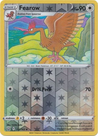 Fearow 112/163 Reverse Holo | Battle Styles | Pokemon Card