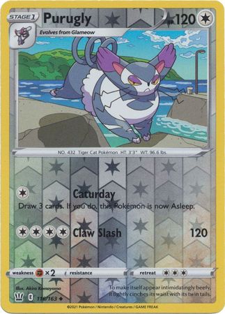 Purugly 116/163 Reverse Holo | Battle Styles | Pokemon Card