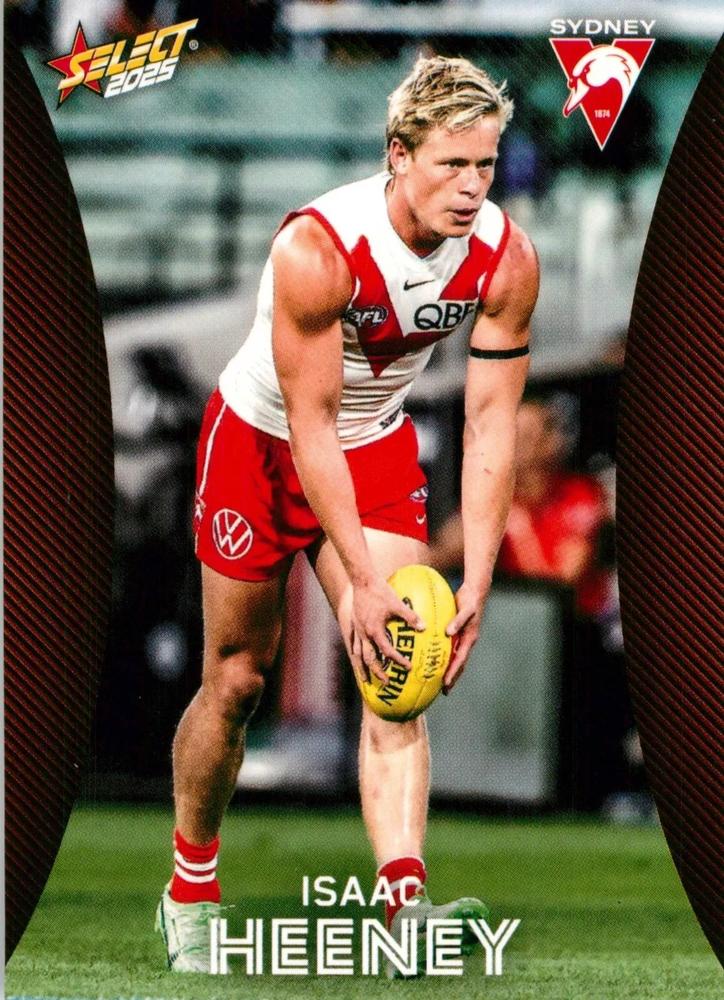 Isaac Heeney #170 Sydney Swans | 2025 Select AFL Footy Stars | Trading Card