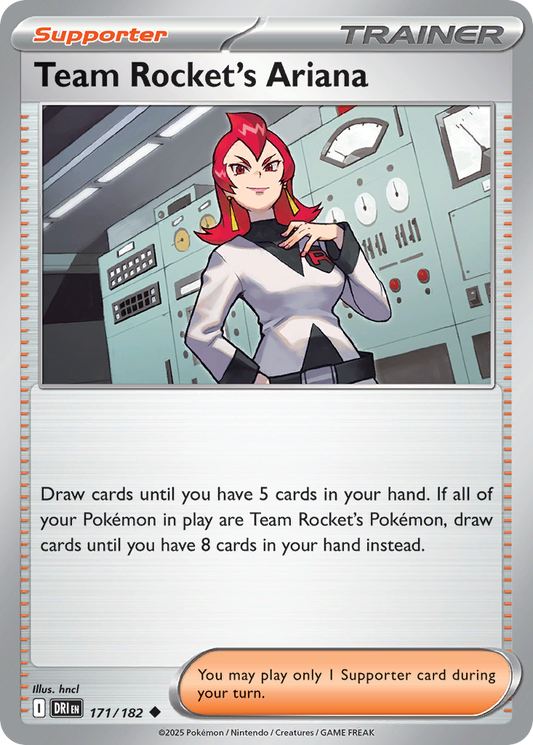 Team Rocket's Ariana 171/182 Uncommon | Destined Rivals | Pokemon Card