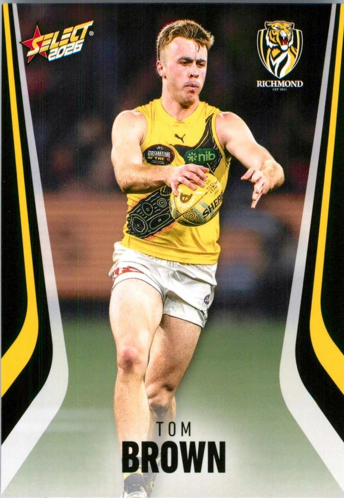 Tom Brown #172 Richmond Tigers | 2026 Select AFL Footy Stars | Trading Card