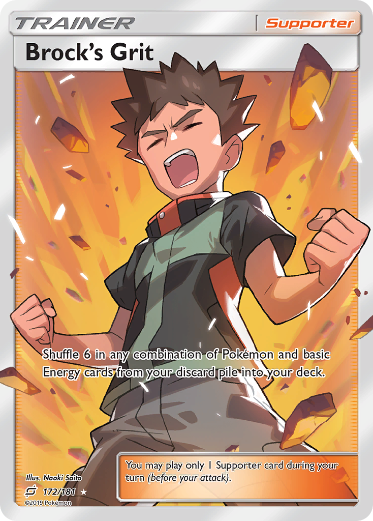 Brock's Grit 172/181 Rare Ultra | Team Up | Pokemon Card