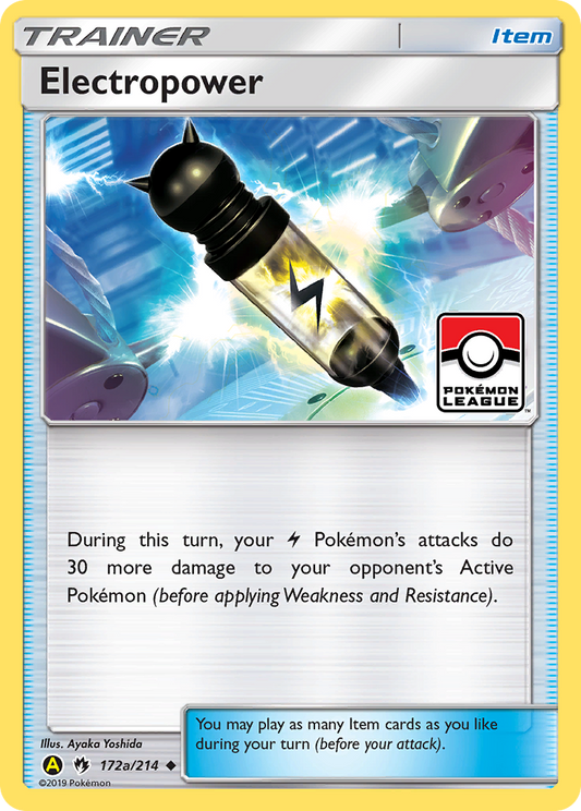 Electropower 172a/214 Uncommon | Lost Thunder | Pokemon Card