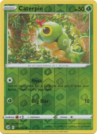 Caterpie 1/264 Reverse Holo | Fusion Strike | Pokemon Card