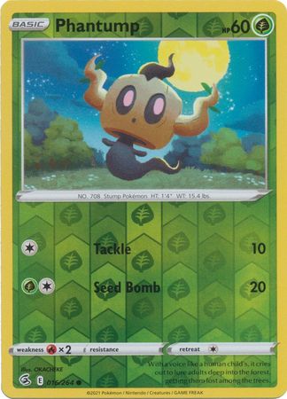 phantump pokemon card value Buy Common | Fusion Strike Grade:10 Gem Mint cozy Pokémon throw Fusion Strike Singles How are they making