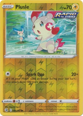 Buy Plusle Common | Fusion Strike | Pokemon Card Australia Brickheads Collectables Buy Plusle Common | Fusion Strike | Pokemon Card Australia Brickheads Collectables